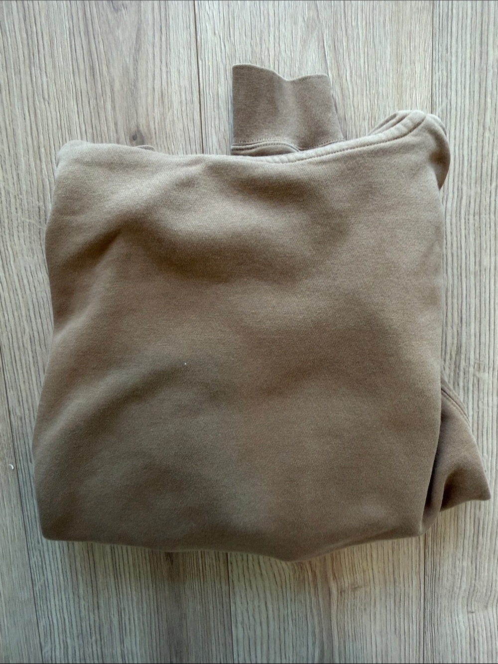 Nike Brown Pullover Hoodie with White Swoosh - Picture 3 of 4